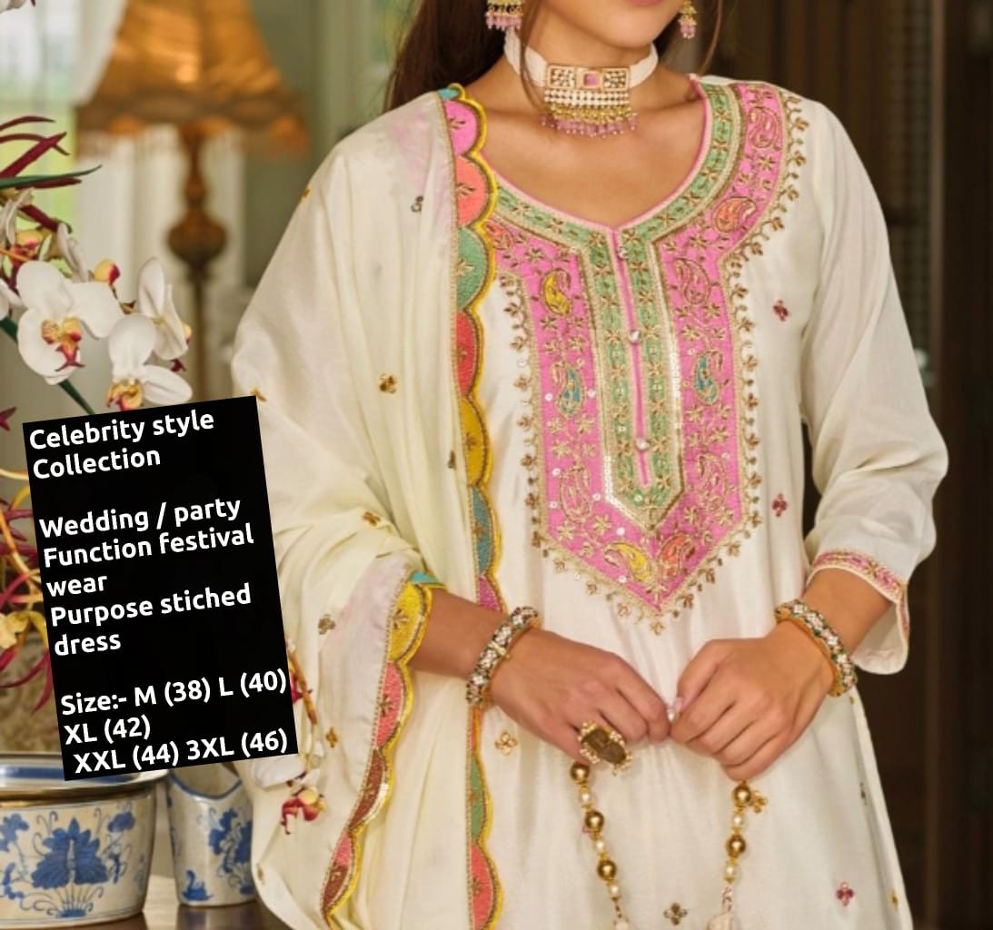 Wedding  party Function festival wear Purpose stiched dress