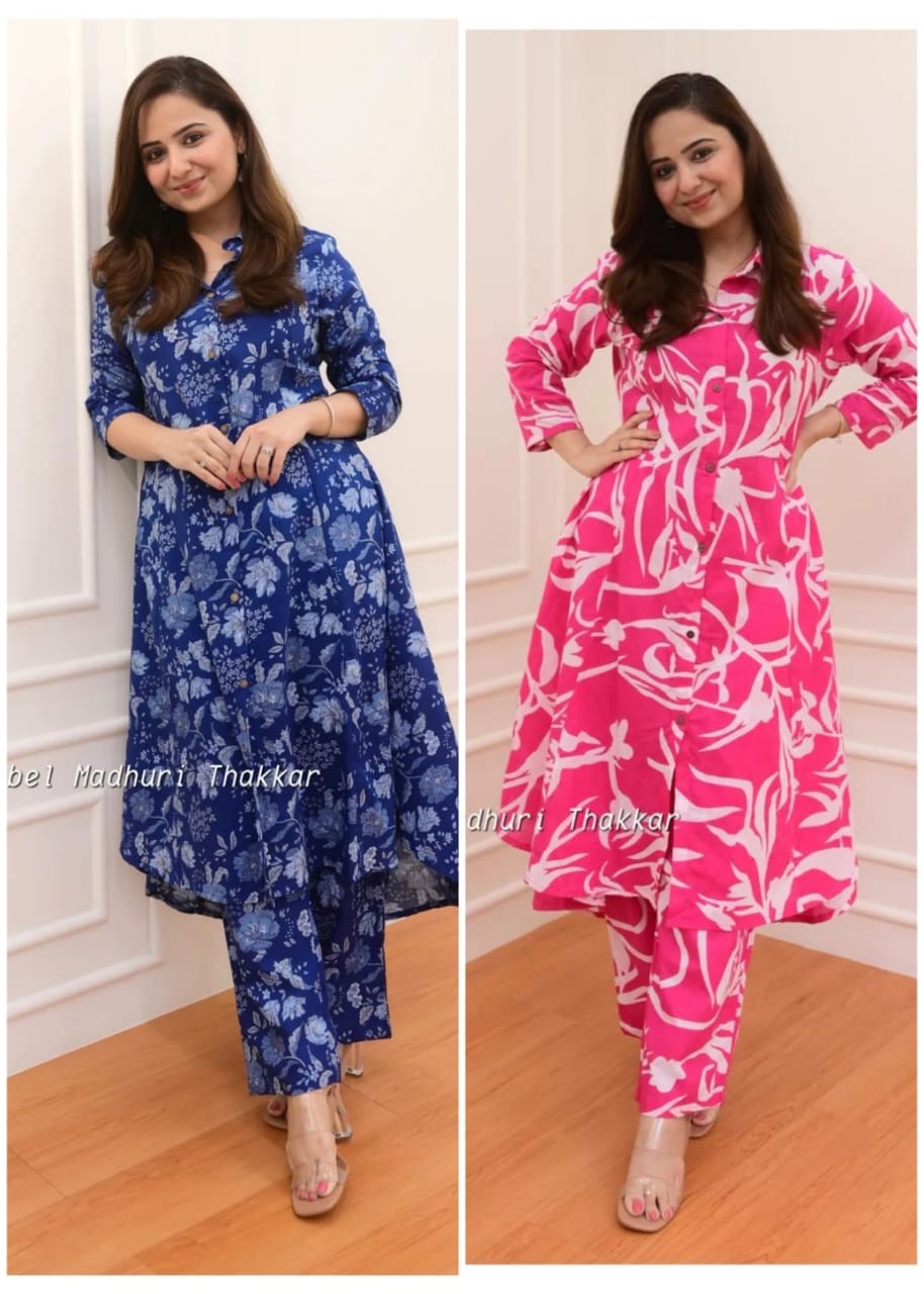 printed kurti with pant