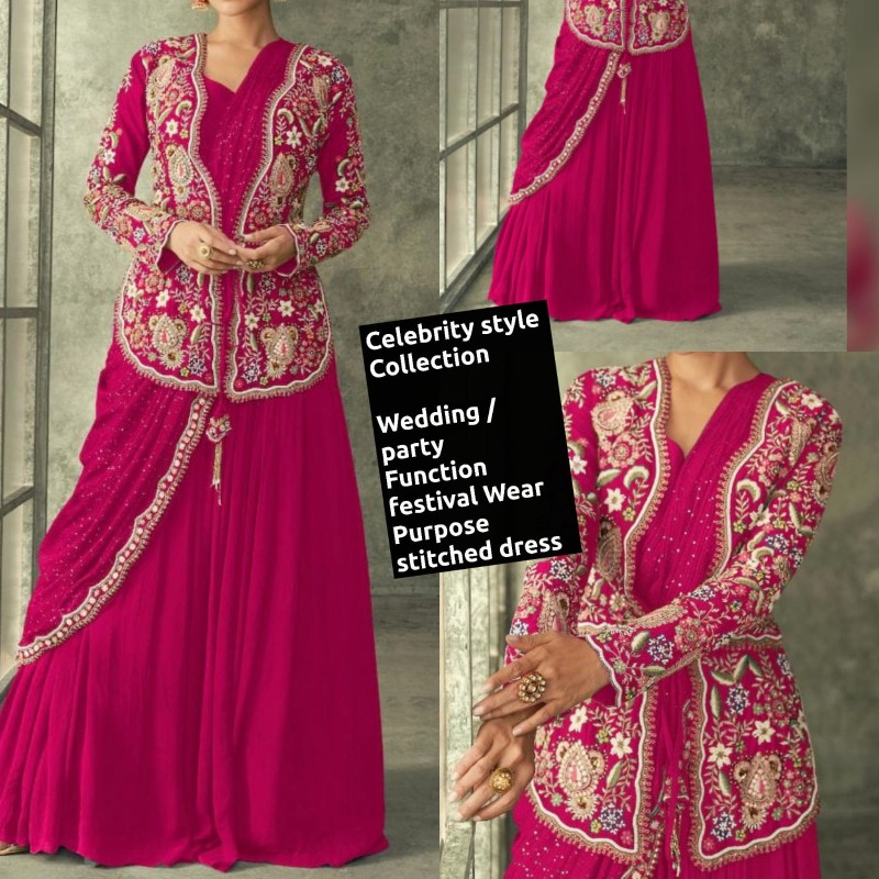 festival Wear stitched dress saree
