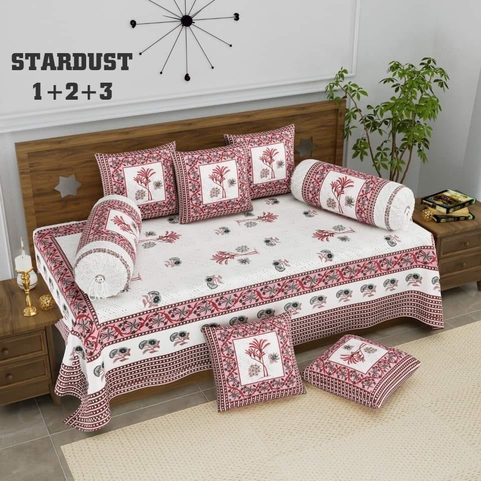 FABRIC - PURE COTTON  DIWAN SET