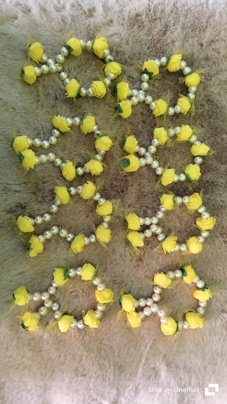 yellow flower breclet 8 pc set.