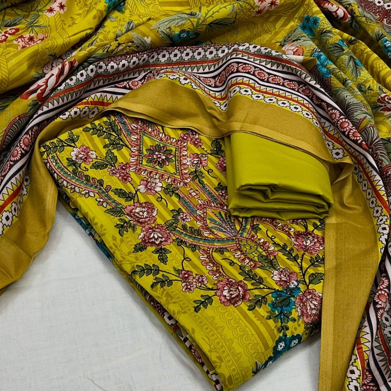 Women pure cotton suits pakistani printed