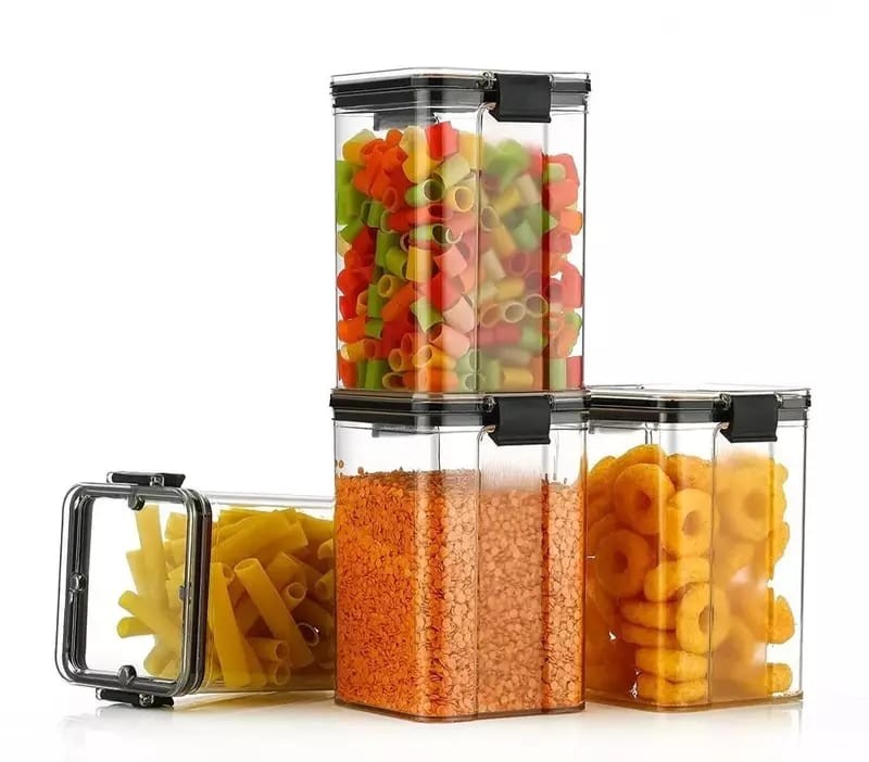 Plastic Square Storage Container Set