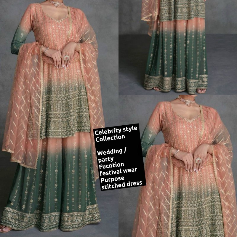 Wedding party wear Purpose stitched dress