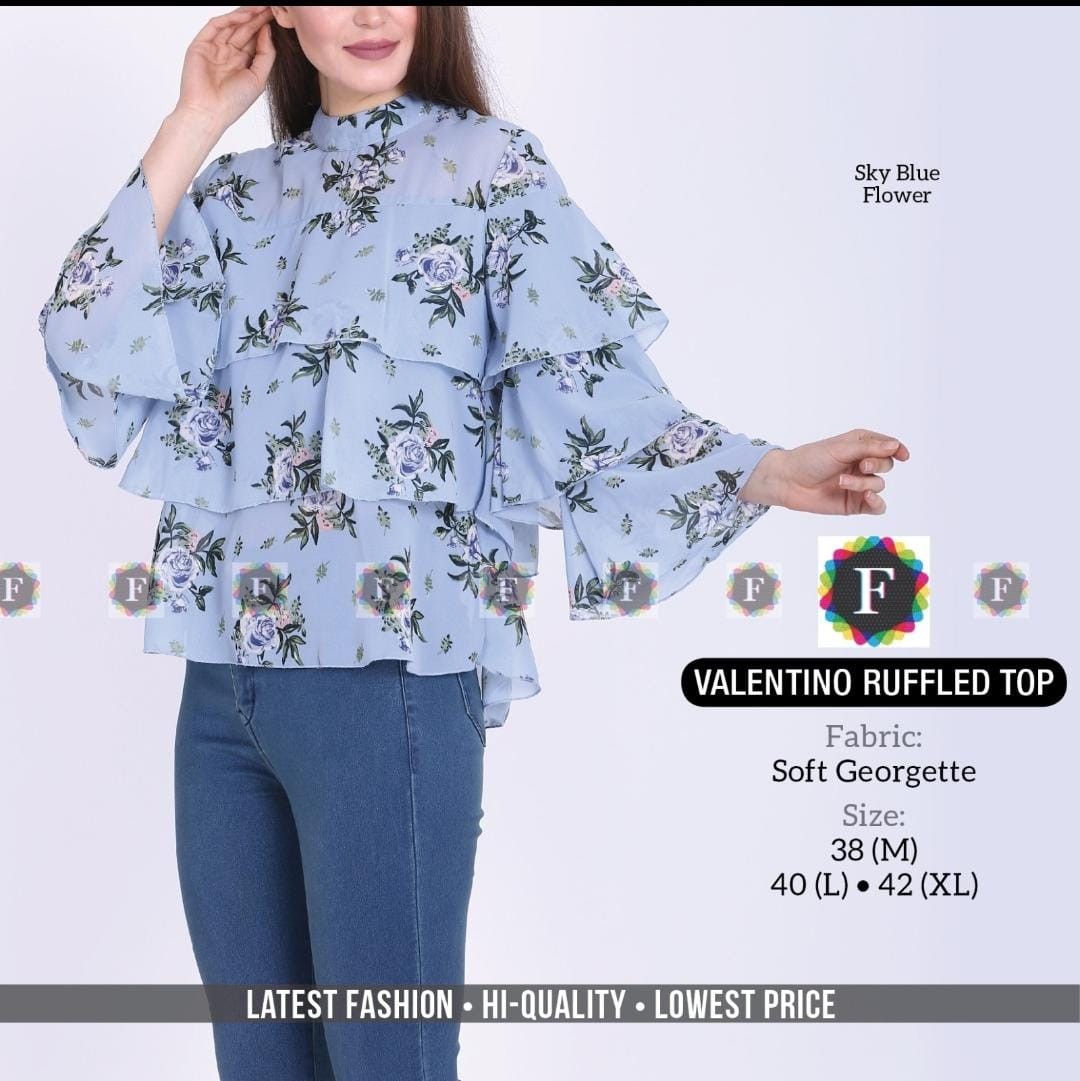 VALENTINO RUFFLE TOP