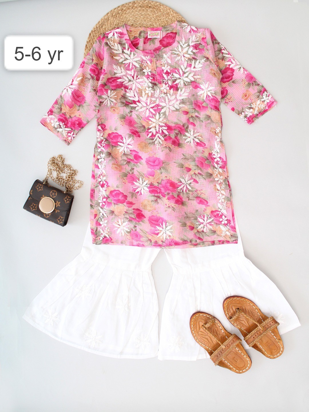 Chikan hand embroidered cotton suits