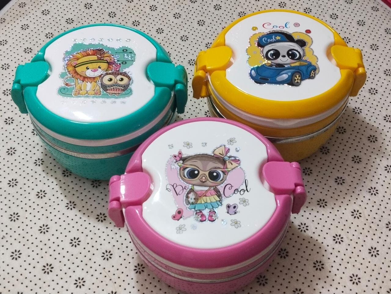Steel Lunch Box with Spoon-fork
