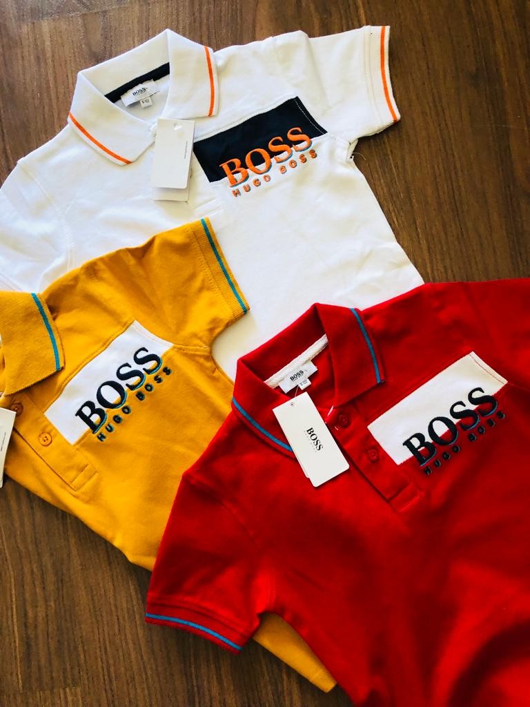 COTTON LYCRA COLLAR T-SHIRT FOR BOYS
